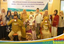 BPOM berikan pelatihan ketahanan pangan untuk kader desa dan kelurahan di Kabupaten Banjar