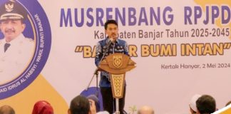 Bupati Banjar Saidi Mansyur hadiri musrenbang RPJPD 2025-2045 di Kertak Hanyar
