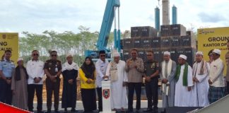 Pembangunan gedung DPRD Kalsel tahap pertama di Banjarbaru mulai dikerjakan