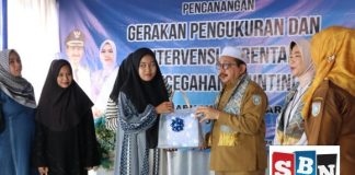 Wakil Bupati Banjar Said Idrus Al habsyi, melaunching gerakan pengukuran dan Intervensi serentak pencegahan stunting