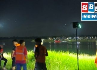 Dua remaja diduga tenggalam di sebuah danau di Awang Paramuan, tim relawan lakukan pencarian