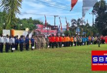 Siaga bencana karhutla, Pemkab Banjar gelar apel gabungan di halaman kantor BPBD