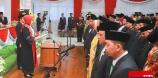 Hari ini, 35 anggota DPRD Kabupaten Batola periode 2024-2029 resmi dilantik