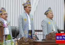 Ketua DPRD H. Muhammad Rofiqi pimpin Sidang Istimewa HUT ke 74 Kabupaten Banjar