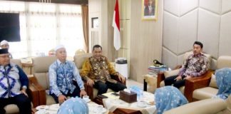 Jelang MTQ Nasional XXX di Samarinda, rombongan kafilah MTQ Kabupaten Banjar silaturahmi di kediaman Bupati Banjar
