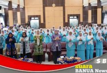 Bunda PAUD Nurgita Tiyas, buka Musda HIMPAUDI yang digelar di Aula KH Kasyful Anwar Martapura