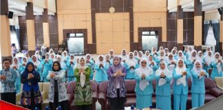 Bunda PAUD Nurgita Tiyas, buka Musda HIMPAUDI yang digelar di Aula KH Kasyful Anwar Martapura