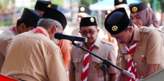 Ketua Kwarda gerakan pramuka Kalsel, kukuhkan pengurus Kwarcab Gerakan Pramuka Kabupaten Banjar 2023 -2028