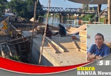 Jalan Martapura Lama Telok Selong, yang ambrol di tangani Dinas PUPR