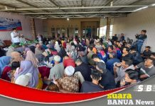 Pasangan calon bupati Mujiyat dan wakil bupati Fahrin Nizar, awali kampanye dialogisnya di Berangas