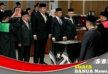 Ketua dan Unsur Pimpinan DPRD Kabupaten Banjar resmi dilantik