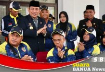 Pjs Bupati Banjar Akhmad Fydayeen, lepas kontingan atlet Peparnas Kabupaten Banjar