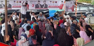 Pasangan Mujiyat-Fahrin ‘Menyala’ di Jejangkit, warga siap berikan dukungan