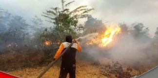 Karhutla di Kecamatan Martapura mendekati pemukiman warga