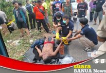 Sosok mayat pria ditemukan di semak semak di Jalan Lingkar Utara Banjarbaru dalam kondisi kaku