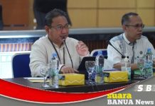 Setda HM Hilman membuka resmi kegiatan sosialisasi Pakta Integritas penggunaan BMD atau fasilitas kantor