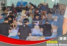 KPU Banjar mulai me lakukan sortir dan pelipatan kertas surat suara