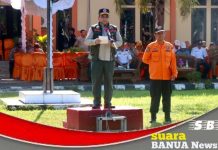 Setda HM Hilman pimpin apel siaga bencana di halaman kantor BPBD Banjar