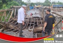 Tak kunjung selesai, anggota Komisi III DPRD Kalsel tinjau progres pengerjaan jembatan Mataraman
