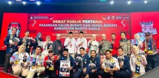 Debat perdana Pilkada Batola 2024 paslon Mujiyat-Fahrin, paparkan strategi pengembangan tanaman Purun