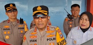 Kapolres Banjar tinjau langsung proses Pemungutan suara di Lapas Perempuan Martapura
