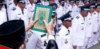Para kepala desa se Kabupaten Banjar mengikuti Bimtek di IPDN Sumedang Jawa Barat