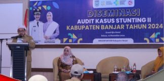 Diseminasi AKS 2 tahun 2024 Kabupaten Banjar audit kasus stunting dan penanganan selanjutnya