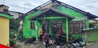 Kebakaran Guntung Paikat telan satu korban luka bakar, selain hanguskan harta benda