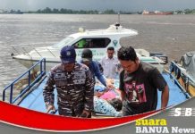 Ditengah siaga Nataru, TNI AL Banjarmasin bantu evakuasi warga Sungai Teras yang menderita DBD ke RS TPT Dr. Soeharso