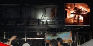 Kebakaran di Kertak Hanyar hanguskan 4 bangunan milik warga