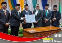 DPRD umumkan penetepan pasangan calon bupati dan wakil bupati terpilih Pilkada Batola 2024