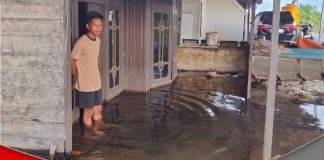 29 rumah di Desa Simpang Lima Cintapuri terendam air, usai diguyur hujan