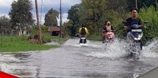 Intensitas curah hujan yang tinggi, 8 Desa di Kecamatan Mandastana Batola direndan air