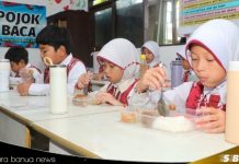 Siswa didik di Kabupaten Banjar sambut gembira makan bergizi gratis