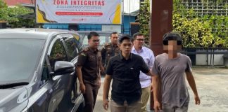 Setelah mangkir 3 kali dari pemeriksaan, tersangka SP akhirnya diamankan kejaksaan di Banjarmasin