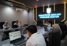 Setda dan Inspektur Kabupaten Banjar ikuti MCP 2025 oleh KPK secara virtual