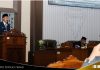 H. Saidi Mansyur sampaikan pidato sebagai bupati periodi 2025-2030 dalam rapat paripurna DPRD Kabupaten Banjar