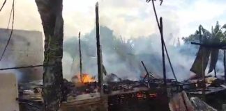 Kebakaran di Dusun Binuun, 10 KK telan kerugian hingga harus mengungsi ke tempat sementara