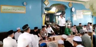 Masjid Nurul Huda Desa Anjir Muara, menjadi lokasi safari ramadhan perdana bupati Bahrul Ilmi