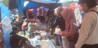 Satgas pangan Batola lakukan pengecekan harga sembako di pasar tradisional km 6 Tamban