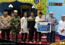 Wakil bupati Batola Herman Susilo dan rombongan safari ramadhan ke Desa Tabatan Baru