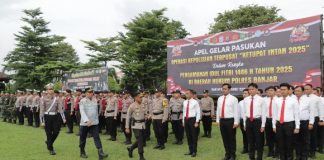 Dukung pengamanan arus mudik dan lebaran 1446 H, Polres Banjar turunkan 420 personil gabungan