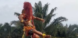 Arak arakan Ogoh Ogoh, sambut Hari Raya Nyepi di Desa Dwipasari Wanaraya