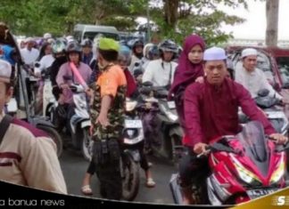 Sejak pagi jamaah haul Datu Kelampaian mulai berdatangan