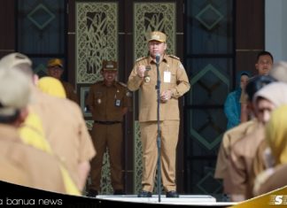 Usai libur panjang, bupati Bahrul Ilmi Halal Bihalal dengan ASN dilingkup Pemkab Batola