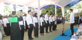 Bupati Saidi Mansyur lantik CPNS dan PPPK dilingkup Pemkab Banjar