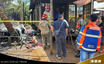 Anggota DPKP Banjar bergerak cepat tangani kebakaran di Desa Tiwingan Baru
