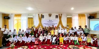 Precia Joanna Sitorus juara I lomba bertutur tingkat SD/ MI se Kabupaten Banjar