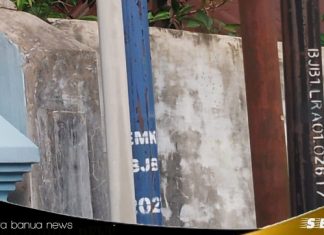Diskominfo Banjarbaru akui pengadaan tiang jaringan belum rampung 100 persen 200 batang masih tersimpan, kondisinya ada yang ‘berkarat’