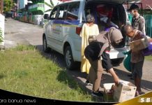 Gepeng dan ODGJ terjaring razia Satpol PP Gabungan di perempatan lampu merah Sekumpul dan Pasar Martapura